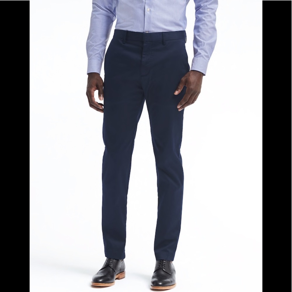 Banana Republic aiden chino navy blue